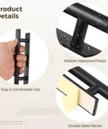 30 Pack Peel And Stick Cabinet Handles For Kitchen, Closet And More 6 Inch Self Adhesive Drawer Pulls Plastic No Drill Install Includes 60 Stickers For A Quick Budget Friendly Home Makeover And Cohesive Look; black plastic, waterproof, double-sided sticker