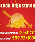 Stock Adjustment Sale for 300W Portable Foldable Solar Panel Kit With Standalone PWM Controller USB Output And Monocrystalline Cells.
