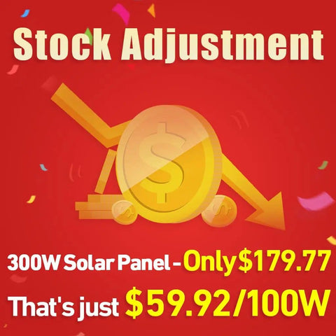 Stock Adjustment Sale for 300W Portable Foldable Solar Panel Kit With Standalone PWM Controller USB Output And Monocrystalline Cells.