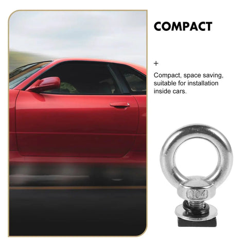 T Slot Bolt Tie Down Anchor M8 Eye Bolt Hardware Kit For Roof Rack Track Universal Mounting Accessory For Cargo Kayak Canoe And Truck Bed Secure Gear Fast compact stainless steel eye bolt for car roof rack use