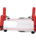Dope Golf Swing Trainer Practice Mirror With Acrylic Build, showing adjustable hook and loop fasteners, red supports visible.