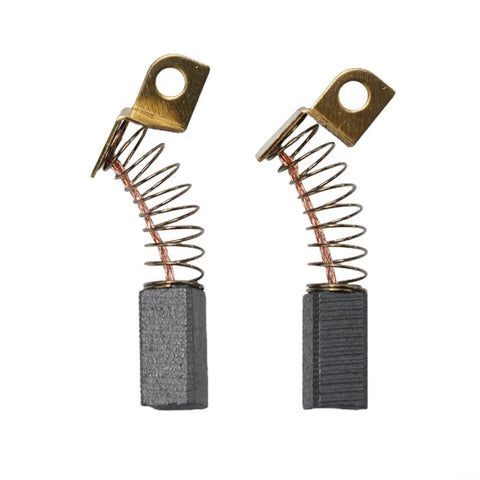 Hella Durable 6 Pack Carbon Motor Brushes For Porter Cable 7800 Drywall Sander Screwdriver N119739 close-up of two carbon brushes with coils.