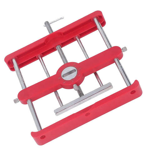 Precision Woodworking Mortise And Tenon Jig With Self Centering Loose Tenon Doweling Kit, red drill guide