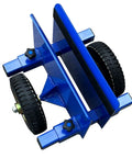 All Terrain Hand Truck With Non Slip Wheels And Alloy Deck For Grass Concrete Sand And Mud Smooth Quiet Operation With Shock Absorption Heavy Duty Metal Dolly For Easy Moves Of Heavy Loads, blue alloy deck and wheels