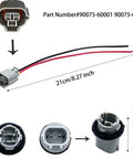 2 Pack Headlight Side Marker Light Socket With Wire Harness Pigtail For Toyota Avalon Camry Tacoma Tundra Yaris Replacement 90075 60001