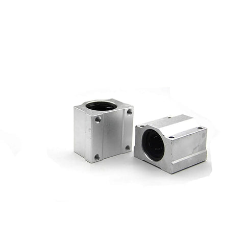 12 Pcs Linear Motion Bearing Slides SCS16UU 16mm Length Ideal For CNC Parts And 3D Printer Builds A Durable Precision Guide Set For DIY Makers And Pro Machinists Seeking Smooth Low Friction Rail Performance. Two aluminum 16mm linear bearing blocks for CNC and 3D printers