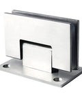 Soft Close Stainless Steel Shower Door Hinges Two Pack For Frameless Glass 8 To 10 mm 180 Degree Clamp Mount