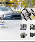 Front Wheel Hub Bearing Assemblies With ABS Replacement 2 Piece Set For Mazda CX-5 2013-2025 And Mazda 6 2014-2021
