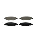 Essentials EC1719 Ceramic Rear Brake Pad Set For Chrysler Town And Country front and back view.