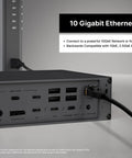 Thunderbolt Five Dock Packing Twenty Ports And Ten Gigabit Ethernet Kickass Connectivity Straight Up Powerhouse Hub USB C and A with 10G Ethernet port.