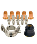 Tough As Nails 12 Piece Plasma Torch Parts Kit featuring copper nozzles, secure socket electrodes, and quick fit caps.