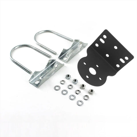 Beefy Mast Clamp With Dual U Bolts For Ham UHF VHF CB Truck Antennas Outdoor Attic Mount Bracket with hardware set
