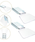 Clear Eye Protection Shield For Bench Grinder with transparent dust guard, stainless steel mount, fits most table grinders.