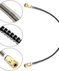 High Pressure Air Hose 50cm M10x1 Thread Fits Compressor Pump 63MPa Stainless Steel Braided Line With Quick Connect Female Port rated hose