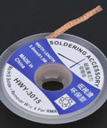 Desoldering Wick 1.5m Long For Electronics Solder Removal, Pro Grade PCB Repair Wick With Multiple Sizes From 1.5mm To 3.5mm spool