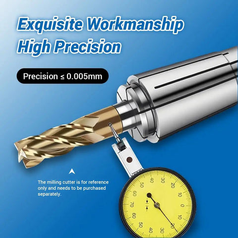 Spring Collet Chuck for CNC Engraving and Milling Tools, 3mm Inner Diameter, high precision 0.005mm with gauge, close view