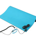 ESD Mat Kit With Wrist Strap And Grounding Cord For Electronics Workstations 20 By 24 Inches Nitrile Rubber Blue