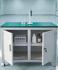 Badass Antistatic Workbench With Three Shelf Heavy Duty Aluminum Design And Smooth Caster Wheels perfect for DIY projects and electronics.