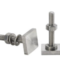 304 Stainless Steel Roof Rack T Slot Bolts With Nuts, Washers And Square Sliding Blocks, M8x30, heavy duty corrosion resistant hardware