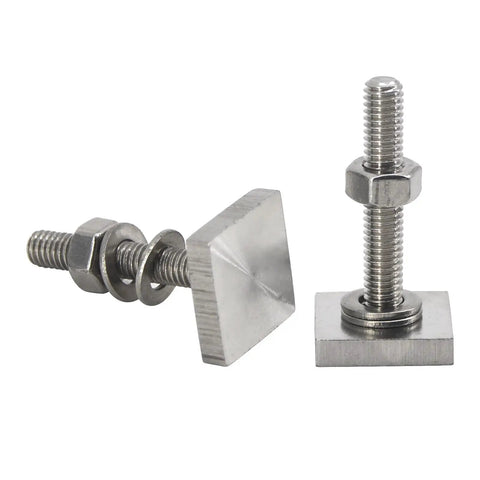 304 Stainless Steel Roof Rack T Slot Bolts With Nuts, Washers And Square Sliding Blocks, M8x30, heavy duty corrosion resistant hardware