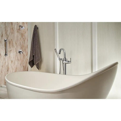 Contemporary 24-Inch Grab Bar Chrome Finish No Nonsense Sturdy Shower And Bathroom Rail Built To Last Supports Up To 450 Lbs ADA Compliant