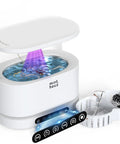 48KHz Ultrasonic Jewelry Cleaner With Five Cleaning Modes For Jewelry, Eyeglasses, Rings, Watches, Watch Bands, Dentures And More, 500ML Stainless Steel Tank showing jewelry inside and control buttons