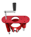 Dead Nuts Precise Aluminum Router Lift And Table Insert Plate Kit With Center Bushing for smooth adjustments in woodworking.