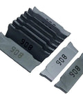 Heavy Duty Indexable Carbide Lathe Tool DGN2002J IC908 for Precision Grooving and Turning Steel Or Stainless Steel CNC inserts in rows.