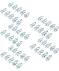 Tire Thread Studs Set With Tungsten Steel Screws 50 Piece Silver Finish for enhanced traction in off-road vehicles.