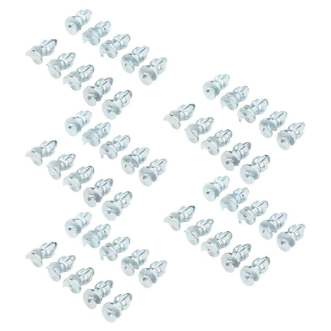 Tire Thread Studs Set With Tungsten Steel Screws 50 Piece Silver Finish for enhanced traction in off-road vehicles.