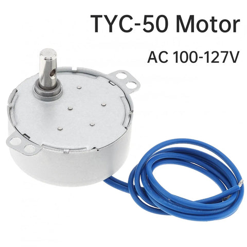 Two Pack Synchronous Motor AC 100-127V 15-18 RPM 4W CW CCW Permanent Magnet Drive with blue wire