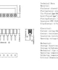 Diagram of 10 Pack 2.54mm 0.1 Inch 40 Pin Female Header Socket Straight Single Row Tin Plated Breakable Pins For DIY PCB Projects.