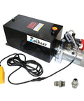 12V Hydraulic Power Unit With 10 Quart Reservoir Double Acting Pump For Dump Trailers And DIY Hydraulic Systems High Pressure 3200 PSI Electric Hydraulic Pump Built Tough For Lifting Heavy Machinery