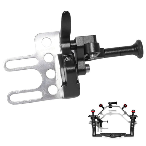 Shutter Release Extension Lever Trigger Mount Adapter for Diving Tray Stabilizer and Underwater Camera Housing Aluminum