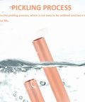Copper tubes submerged in water highlighting pickling process for 480 Piece Wire Ferrules Kit Copper Crimp Connectors In 7 Sizes AWG 6 To 18 Non Insulated Electrical Butt Terminal Assortment With Heat Shrink Tubing For Pro DIY Electrical Projects