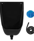 Plastic Urinal For Men Waterless No Splash Indoor Outdoor Use Large Male Urinal With Urine Diverter Black Durable Toilet