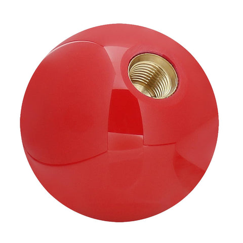 Red resin billiard style shift knob for cars trucks and SUVs red No 3 round ball gear shifter knob for automatic and manual transmission
