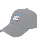 Light Grey Womens Adjustable Baseball Cap Lightweight Breathable Washed Distressed Low Profile Hat For Everyday Wear Dress Up Or Sweatshirt Looks Great For Sports Hiking Cycling And Travel with 'No Crying on the Yacht' text