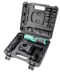 3/8 Inch Cordless Electric Ratchet Wrench Kit With 40 Ft Lbs Torque, 12V Power, Pro Grade Build, in open black case with accessories