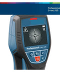 No Sweat Wall Scanner Hooked Up Instantly Catches Copper Pipes Hidden Wires And Wooden Studs Through Drywall Or Solid Concrete Dead On Accuracy Up To 120mm Deep handheld device screen.