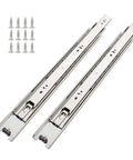 22 Inch Full Extension Drawer Slides Side Mount Ball Bearing 10 Pairs With Screws Beefy 100 Lb Load Capacity Quiet Operation Zinc Plated