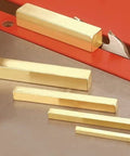 Brass Set Up Gauge Blocks, Stackable 5 Piece Set, Each Two And A Half Inch Long, Quick And Accurate Router Depth Adjustments, Fence To Cutter Spacing Tool For Plunge Routers And Router Tables, brass blocks on router table