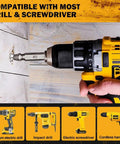 Using Six Piece Damaged Screw Extractor Set With Case, Beefy Heavy Duty Hardened Steel HSS 4341 Drill And Hand Tool Remover Kit