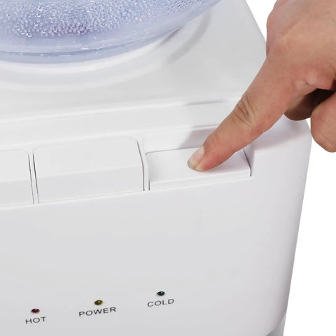 Hot And Cold Water Dispenser For 5 Gallon And 3 Gallon Bottles With Three Temperature Settings And Child Safety Lock control panel