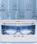Ultrasonic Jewelry Cleaner 1000mL Deep Clean, 45kHz Sonic Cleaner With 5 Modes And Degassing, Boss Level Clean For Glasses