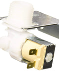 OEM Water Inlet Valve 807047901 Replacement For Frigidaire Appliances Genuine Part For Refrigerator Water Line Supply And Ice Maker Valve Repair Kit Included, angle view showing valve detail.