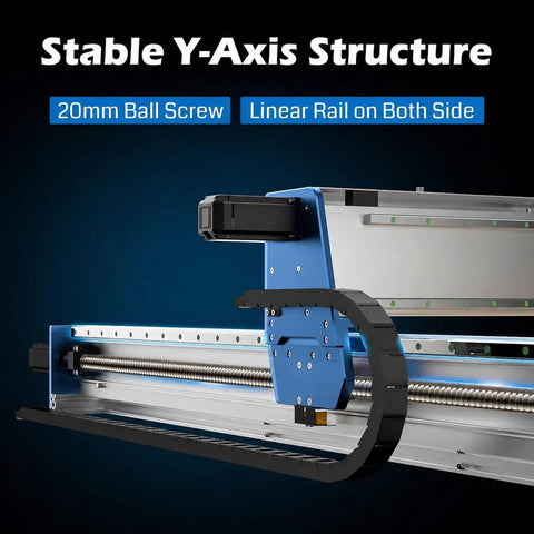 Stable Y-Axis structure of 4x4 CNC Router Kit With Dual Z Axis And Closed Loop Motors for Wood And Metal Carving Beefy 4 By 4 "}