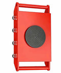 No Sweat Heavy Lifting Machinery Roller Skates For Industrial Equipment Moving Boss Grade Load Shifting Dolly with red frame