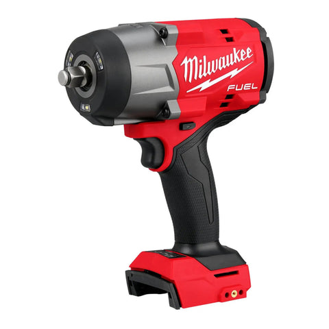 Pro Grade 1/2 Inch High Torque Cordless Impact Wrench With 5.0 Ah Battery, red and gray, compact design, suitable for automotive tasks.