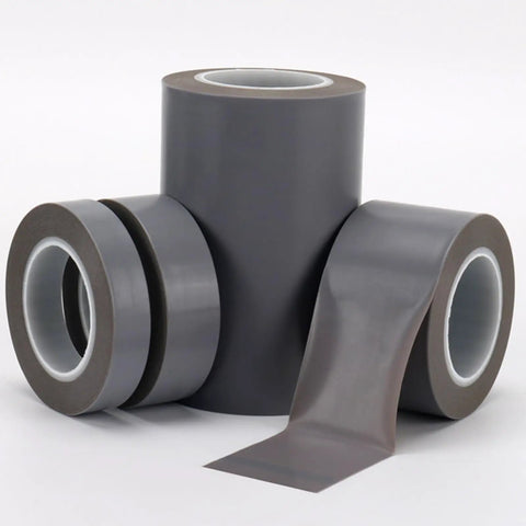 Heavy Duty PTFE Heat Sealing Tape That Slaps On Smooth And Stays Put, rolls of gray tape for sublimation press jobs.